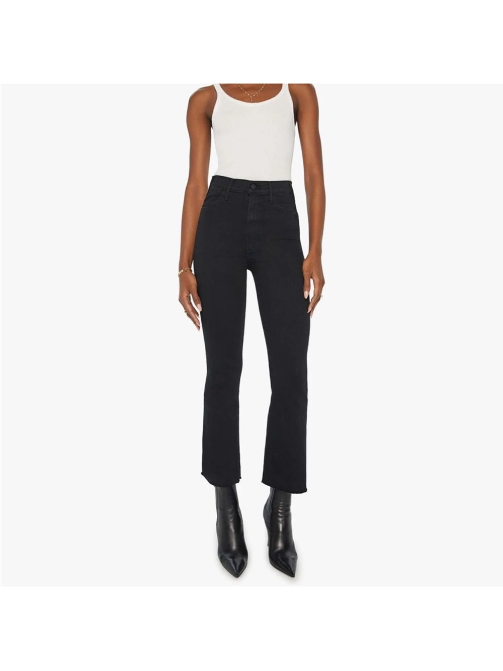 Mother The Hustler Ankle Fray Wash: Not Guilty. Size 29